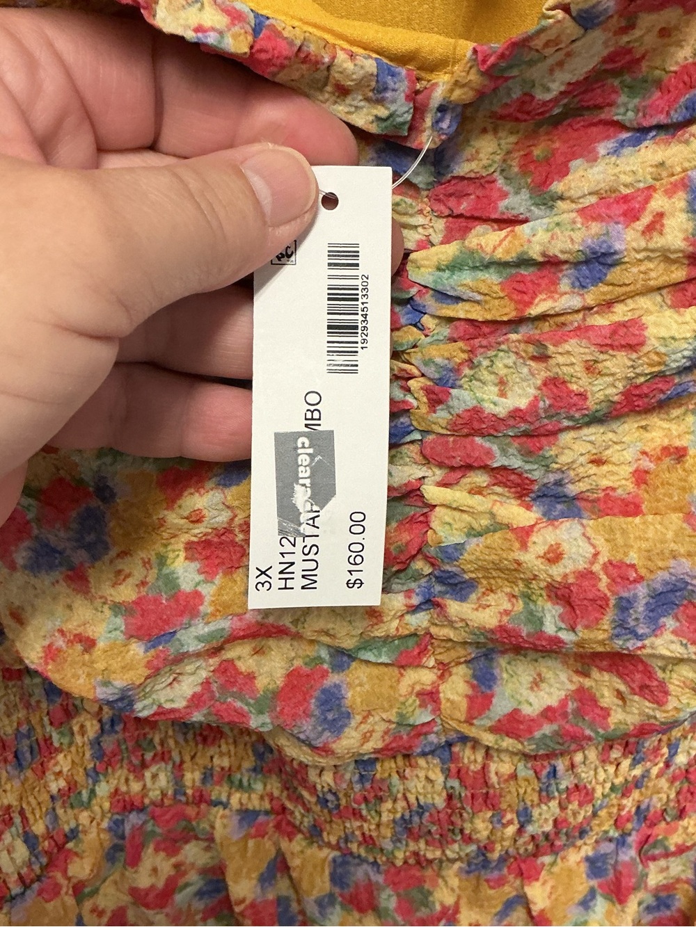 English Factory Plus SZ 3X Floral Smocked Ruffle Tiered Maxi Dress Ruffle Sleeve - Picture 6 of 10